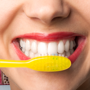 brushing too hard, hard brushing damage, brushing pressure damage, overbrushing damage, toothbrush abrasion, aggressive brushing, enamel erosion from brushing, gum recession from brushing, brushing enamel damage, improper brushing technique