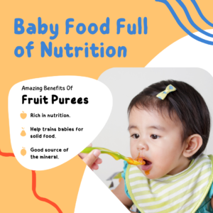 Parent preparing healthy foods for babies with fresh fruits